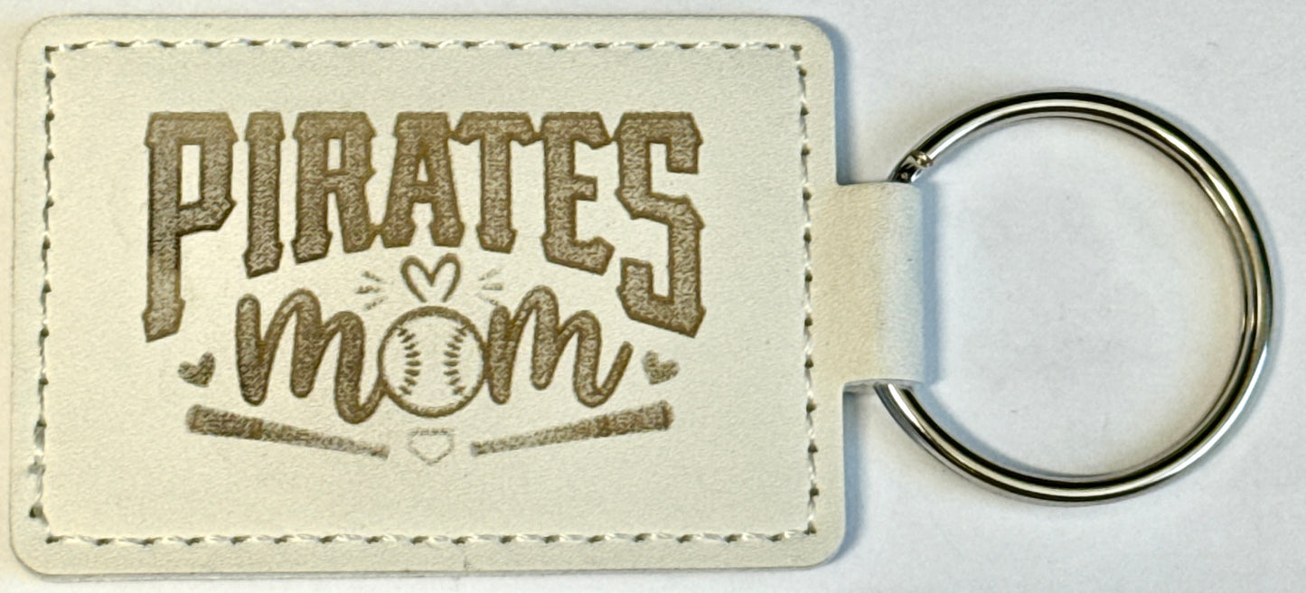 Pirates Mom key chain/ bag tag