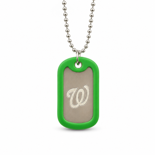 Warriors Baseball Dog Tag